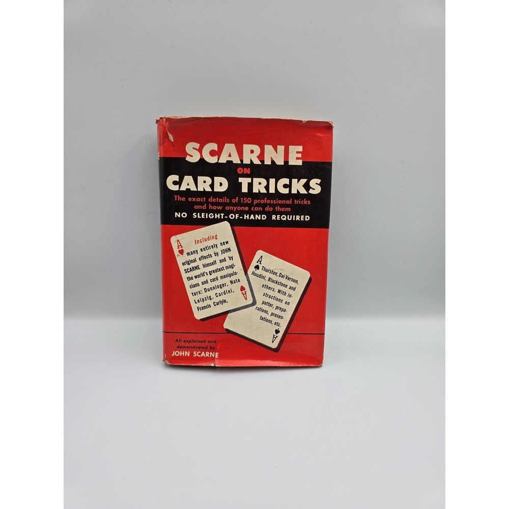 Scarney on Card Tricks by John Scarne 1950 Vintage Magic Book